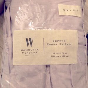 Wamsutta Vintage Lilac Ruffled Shower Curtain